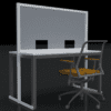 Pop-up Partition Desk - Image 2