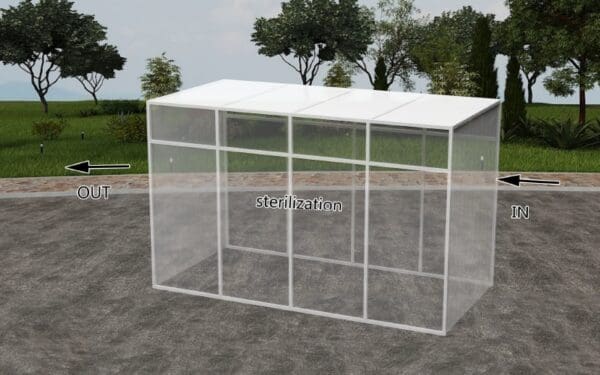 Pop-up Outdoor Disinfection Room